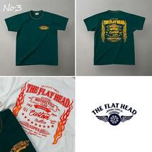 XL　No.1ブラック　送料無料 THE FLAT HEAD FN-THC-024 半袖Tシャツ 日本製 コットン100％ フラットヘッド_画像3