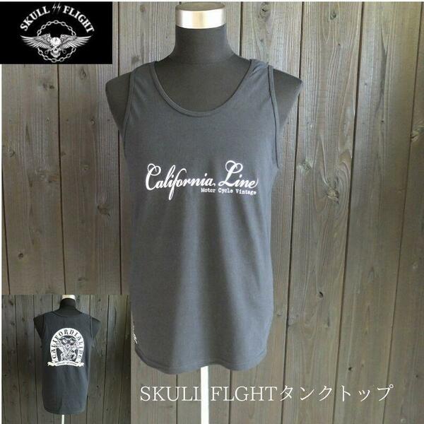 Sサイズ SKULL FLIGHT/スカルフライト　タンクトップ　CALIFORNIA LINE