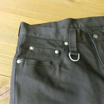 W31　SKULL FLIGHT スカルフライト SS PANTSType２ キルティングポケット ストレッチブーツカット（ブラック）_画像8