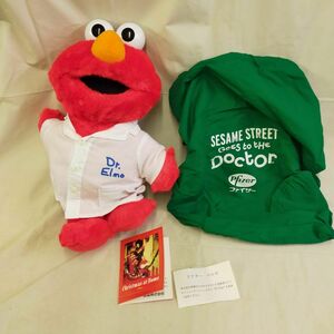 FG980 [ unused goods ]dokta-* Elmo *fai The -* not for sale tag have height :38. Sesame Street soft toy Christmas 