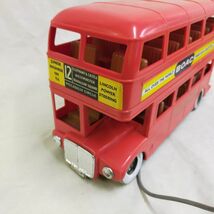 FG779 ロンドンバス ラジコン イギリス ジャンク品 横：29cm LONDON TRANSPORT ロンドン交通局 2階建て 中古 おもちゃ　車_画像7