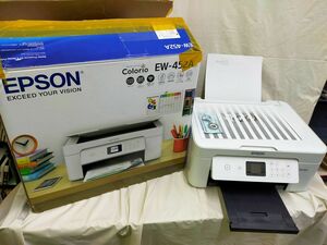 FG825 EPSON エプソン インクジェットプリンター カラリオ EW-452A 複合機 ホワイト WiFi スマホ対応 通電確認済み