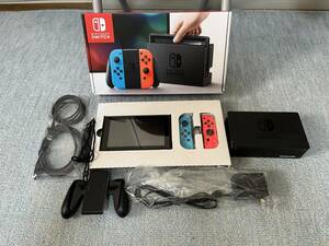 Nintendo Switch(初期型HAC-001 中古品)+おまけ(マイクロSDカード128GB、互換品コントローラ、持運び用ケース）