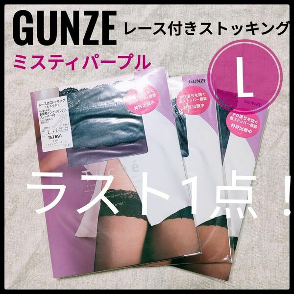 グンゼ GUNZE ガーターフリー ストッキング トゥシェ Tuche L