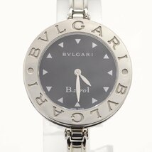 BVLGARI ブルガリ ビーゼロワン BZ30S 黒文字盤 SS クォーツ QZ バングルウォッチ 腕時計【中古】【美品】_画像1