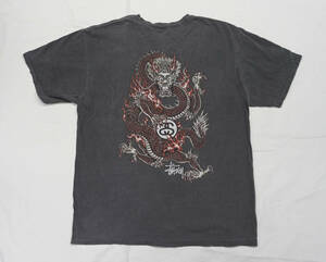 激レア! 00's Stussy 『Dragon』 USED加工 Tシャツ ステューシー World Industries Hook-ups Santa Cruz オールドスケート 