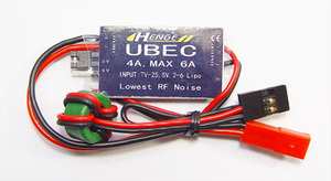 HENGEのマイクロUBEC　小型で5～6V切替出力/バースト6A