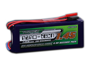 【受信機用リフェ】Turnigy nano-tech 1450mAh 2セル6.6V 20-40C