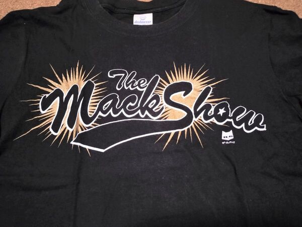 マックショウ 旧ロゴ 金ラメ Tシャツ 半袖 サイズS ブラック