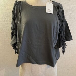 GYDA フリンジデザインショートT/S 半袖 Tシャツ