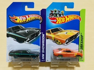 HOTWHEELS '73 FORD FALCON XB フォード ファルコン エックスビー 2台 2色 朱 黒 ホットウィール