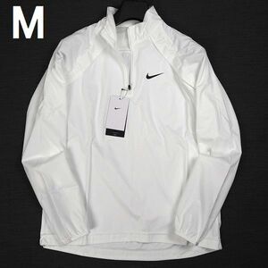 R257 新品 NIKE GOLF ナイキ ゴルフ レペルツアー ハーフジップ ジャケット 防風性 耐水性 M ホワイト