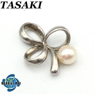 *E02258/TASAKItasaki/book@ pearl / pendant top / metal fittings SILVER/ pearl diameter approximately 5./ approximately 1.8.× approximately 1.4./ gross weight approximately 1.3g