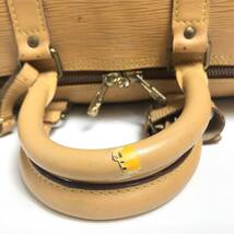 ●2D326/Louis Vuitton ルイヴィトン/ボストンバッグ/旅行バッグ/キーポル/大容量/LVロゴ/エピ/レザー/ゴールド金具/ベージュ/ブラウン_画像6