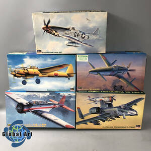 ★E03010/Hasegawa ハセガワ/プラモデル/P-47D/A-10A サンダーボルト コンボ/九州 J7W1 局地戦闘機 震電/1:48 他/まとめて/計5点セット