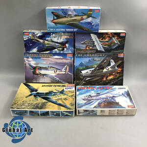 ★E03086【未組立品】ACADEMY アカデミー/プラモデル/P-36A HAWK/F8F-1 ベアキャット 等/1/72 他/まとめて/計7点セット