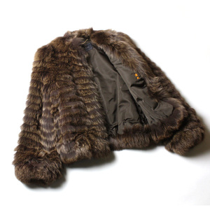 《最高級毛皮》ONWARD オンワード Rambulton 毛皮コート ジャケット フォックス系 リアルファー Mサイズ 24-0321bu04
