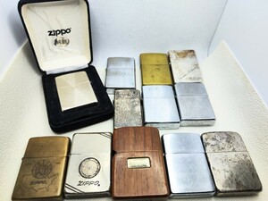 ZIPPO ジッポ　大量まとめ　12個　純銀スターリングシルバー入り　ジャンク