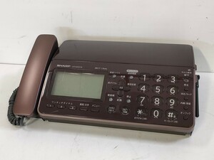 管理1335 SHARP シャープ デジタルコードレスファクシミリ 電話機 FAX ファックス UX-600CW 親機のみ ボタン反応 コピー確認済み