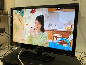 【動作確認済み】 管理0950 SHARP 液晶カラーテレビ LC-22K90 AQUOS 22V テレビ リモコン欠品 ジャンク