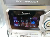 管理0919 Panasonic パナソニック CD/MD システムコンポ SA-PM70MD リモコン欠品 動作確認済み 現状品_画像2