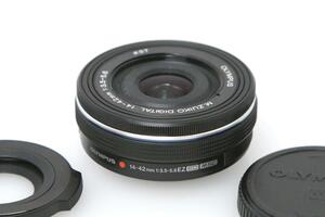 並品｜オリンパス M.ZUIKO DIGITAL ED 14-42mm F3.5-5.6 EZ ブラック γT1102-2R3A