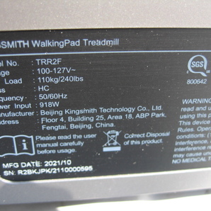 ★KINGSMITH WalkingPad ルームランナー 家庭用 折り畳み式 電動ルームランナー ランニングマシン 中古現状品の画像8