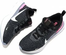 NIKE React Infinity Run FK 3 リアクト インフィニティ ラン フライニット DZ3014-001 黒ピンク 25.0_画像1