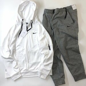 NIKE ナイキ サーマ ニット フーディ ジャケット & パンツ セット 上下 DQ4845-100 DQ5406-063 白 灰 XL