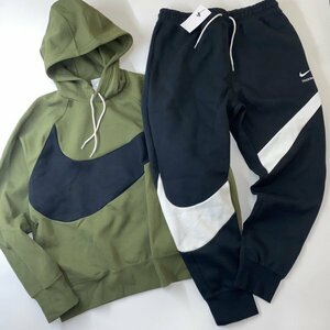 NIKE ナイキ テックフリース フーディ & パンツ セット 上下 DD8223-326 DR9033-010 カーキ 黒 2XL