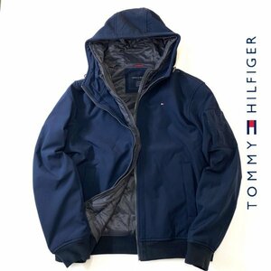 TOMMY HILFIGER トミーヒルフィガー ダブルジップ ソフトシェル ブルゾン ジャケット 50901-408 ネイビー XL