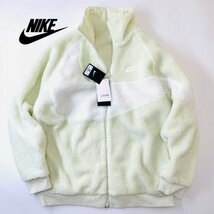 NIKE ナイキ ビッグスウッシュ フルジップ ボア ジャケット BQ6546-020 ホワイト 2XL_画像1