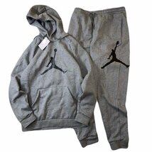 NIKE ナイキ ジョーダン 裏起毛 パーカー & パンツ セット 上下 DA6802 DA6804 -091 グレー 2XL_画像1