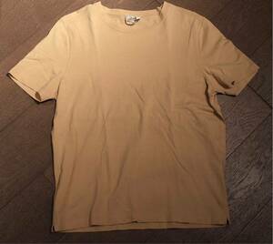 エルメスHermes Tシャツマスタード　ポケットT L