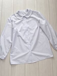  size 150 white shirt 2 pieces set girl long sleeve middle . elementary school secondhand goods made in Japan polyester 65 cotton 35 Blouse Van cool