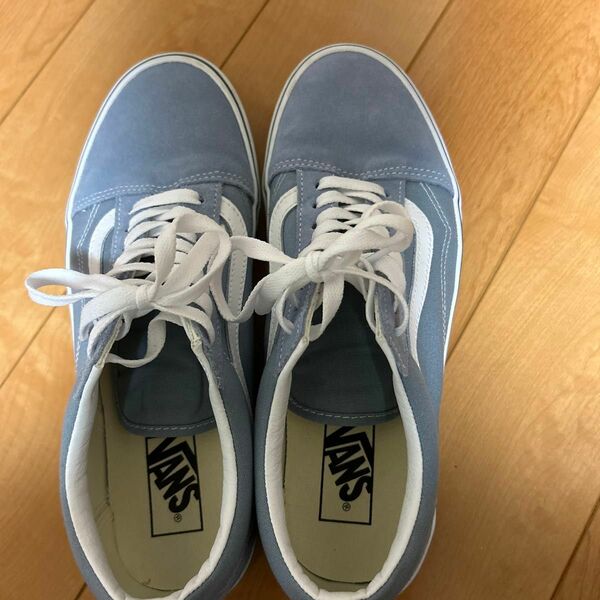 vans old skool カラーはdusty bule usmen 9.5 uswoman 11.0 サイズ27.5cm 