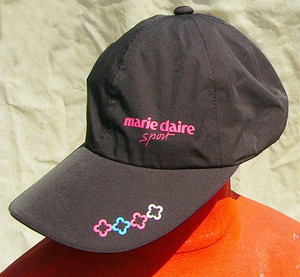 即決■marie claire sport■黒いスポーツマリクレcap■古着