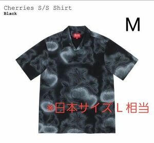 【美品】~Supreme~ Cherries S/S Shirt M Black 半袖シャツ チェリー 黒 ブラック