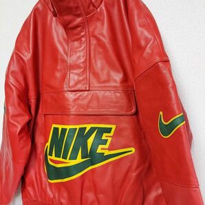 NIKE Supreme 19AW Leather Bomber Jacket19AW Leather Anorak M RED