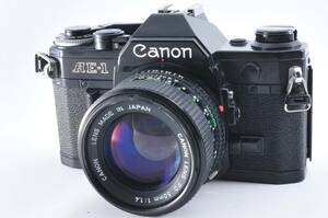 [ジャンク] キヤノン Canon AE-1 黒 + FD 50mm F1.4 部分取り用 #53