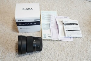 【美品】SIGMA 56mm F1.4 DC DN CONTEMPORARY FOR Sony E-mount シグマ ソニー Eマウント