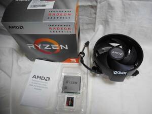 AMD Ryzen3 3200G、350W MATX電源、RAMカード４G×1本、120GB　SSD