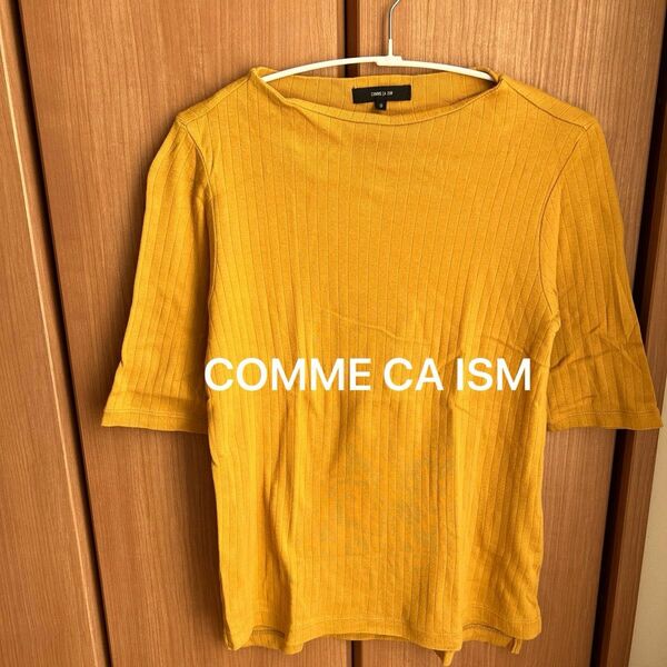 COMME CA ISM カットソー 半袖 五分丈