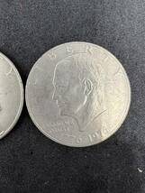 リバティコイン アイゼンハワー 1972 1976 LIBERTY 1$ 1ドル硬貨 2枚セット_画像3