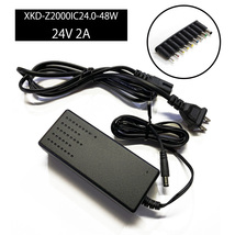 ACアダプター 24V/2A 【9種コネクタセット】 AC100V～240V XKD-Z2000IC24.0-48W_画像1