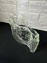 岩田ガラス 花瓶 フラワーベース 湾曲 スキ S型 独創的なデザイン_画像3