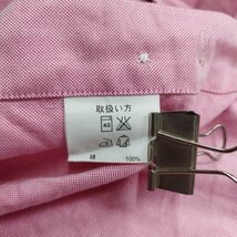 C16 Brooks Brothers ブルックスブラザーズ 半袖 ボタンダウン シャツ M ピンク ワンポイント スーピマ コットン オフィス クールビズ_画像8