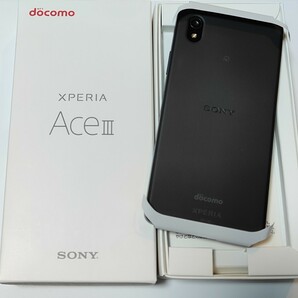 新品 未使用品 Xperia Ace III ブラック Black(K) ドコモ SO-53C スマホ 本体 64GB SIMフリー スマートフォン docomo 判定〇の画像1