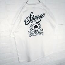 【STUSSY】90s'紺タグ　vintage スカルロゴ　Tシャツ_画像2