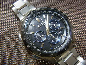 1円～ セイコー/SEIKO 腕時計 ソーラー 8B92-0AC0 ブライツ チタン デイト 15周年記念モデル リミテッドエディション